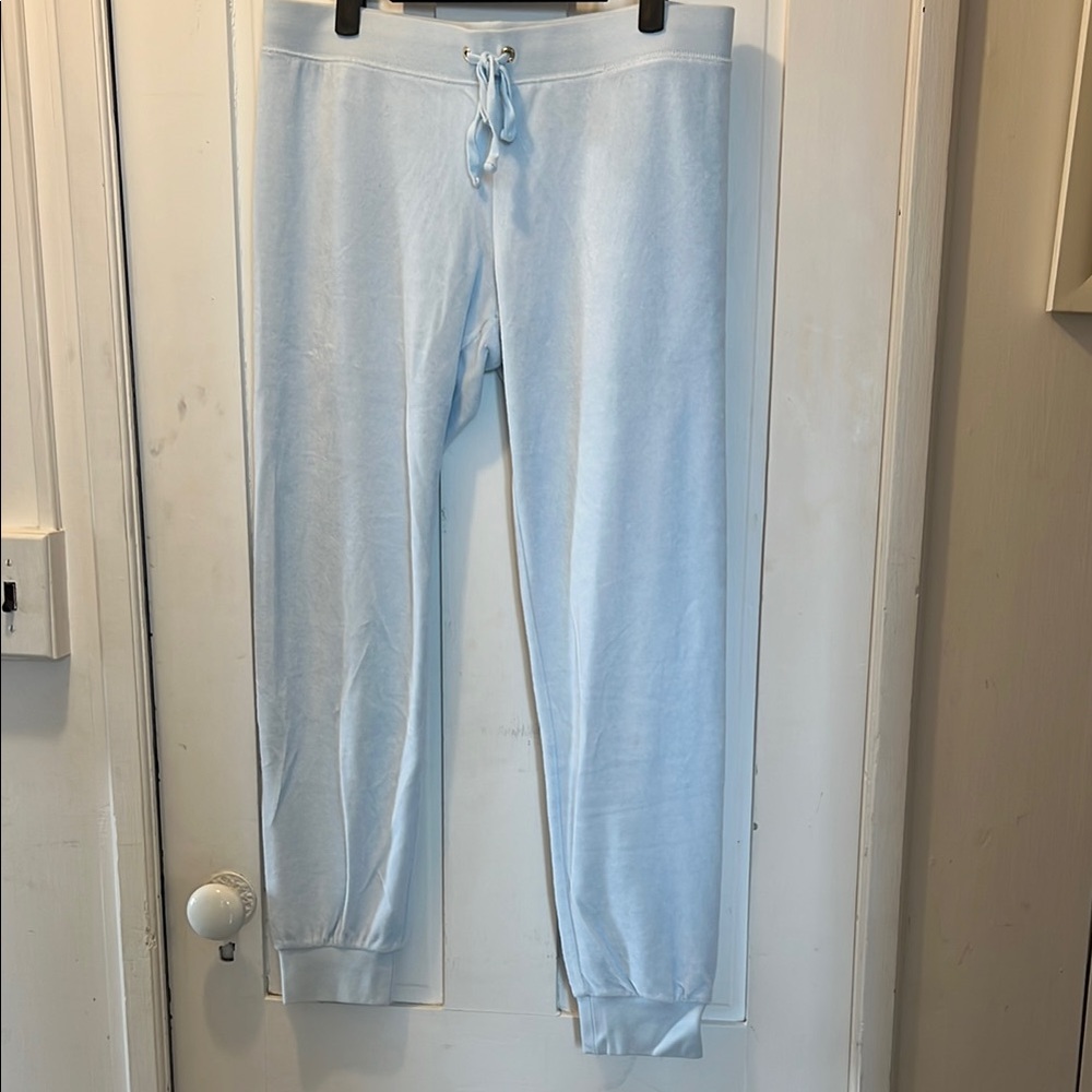 Light Blue Juicy Couture Bkack Label Jogger Pants